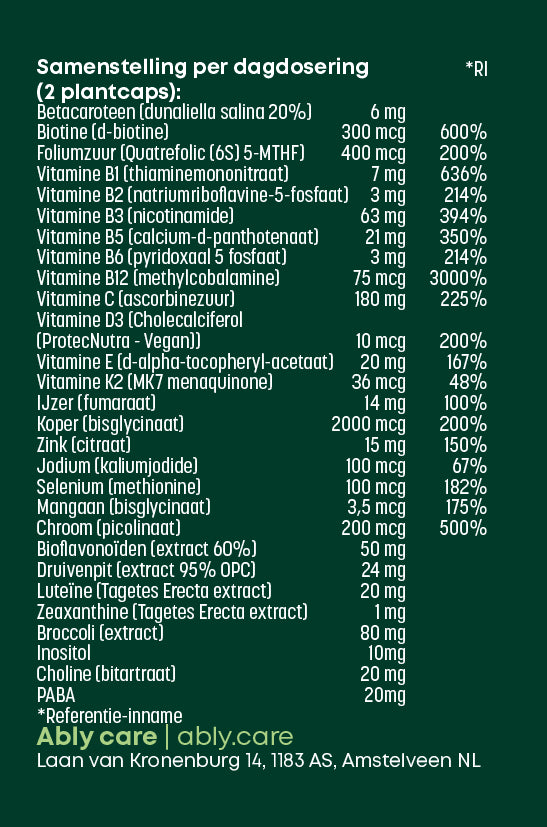 Daily flow  – vegan multivitamine